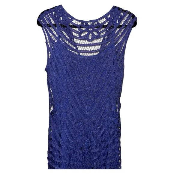 Lauren Ralph Lauren Blue Lace Maxi Dress – Size 12 – NWT - Picture 2 of 9